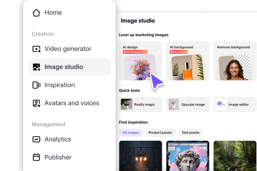 Sign up and choose a template
