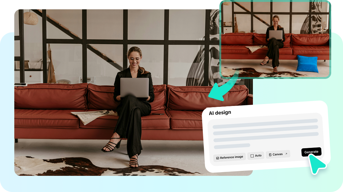 AI design to remove image parts
