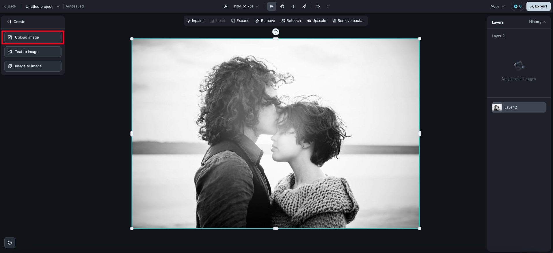Unggah foto dari galeri