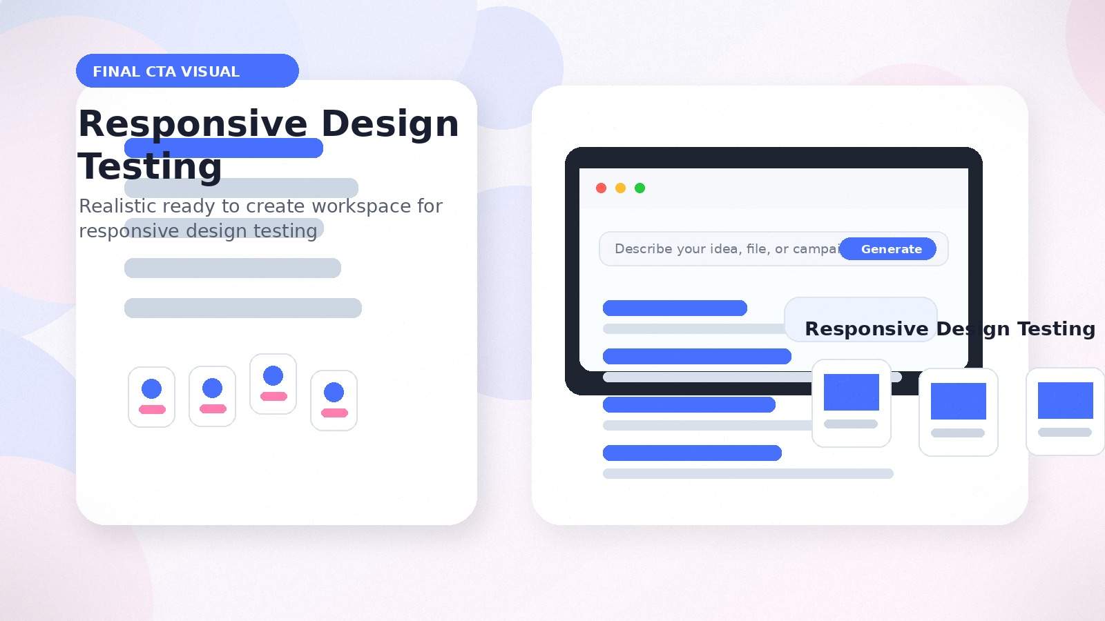 Responsive Design Testing realistic final CTA visual visual for responsive design testing
