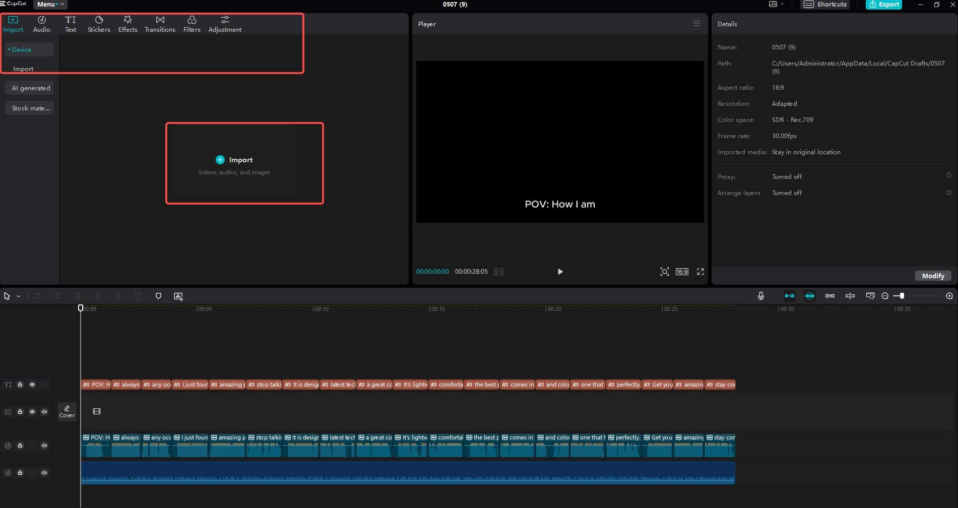Add media and edit 