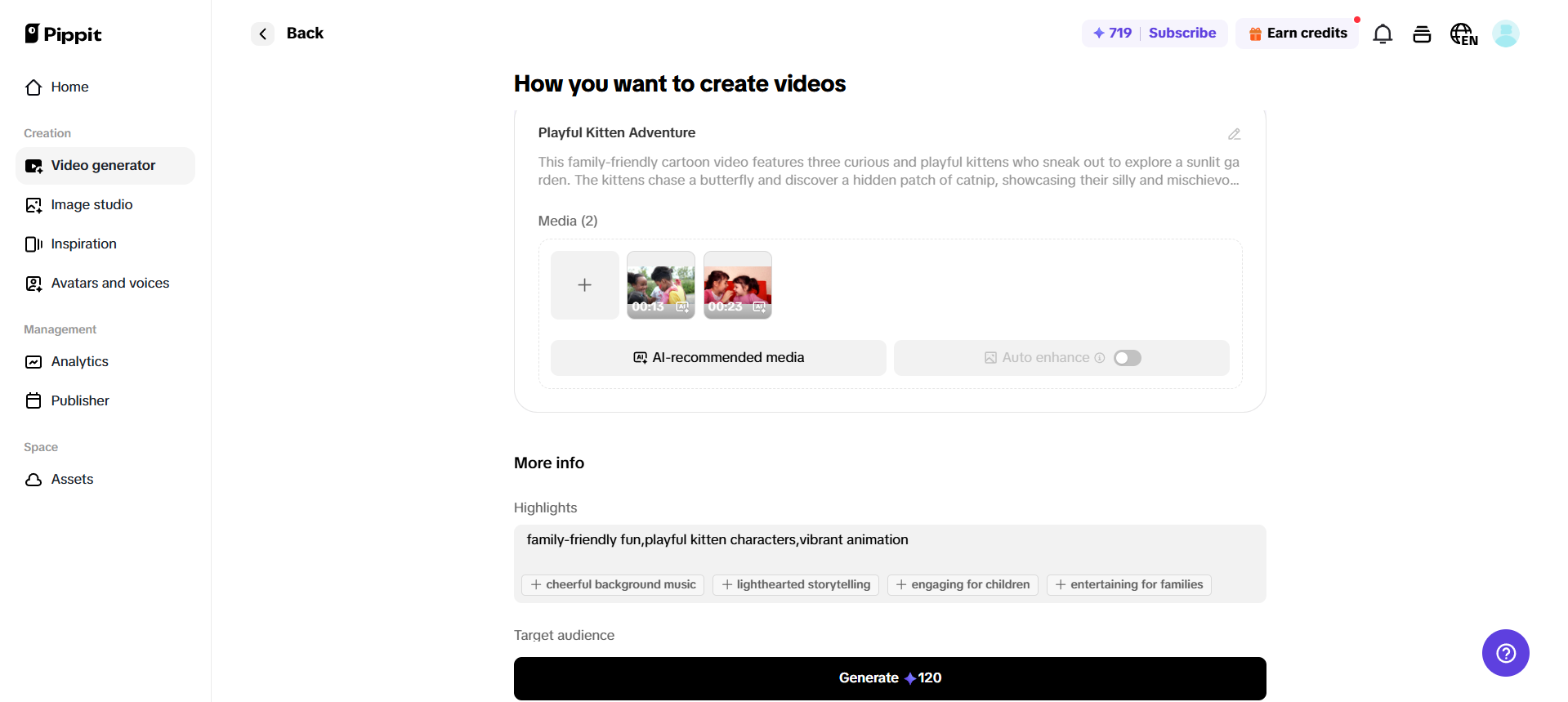 Tạo video của bạn