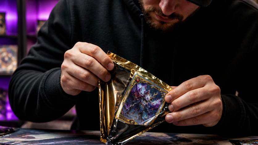 trading card showcase video original 16:9 visual