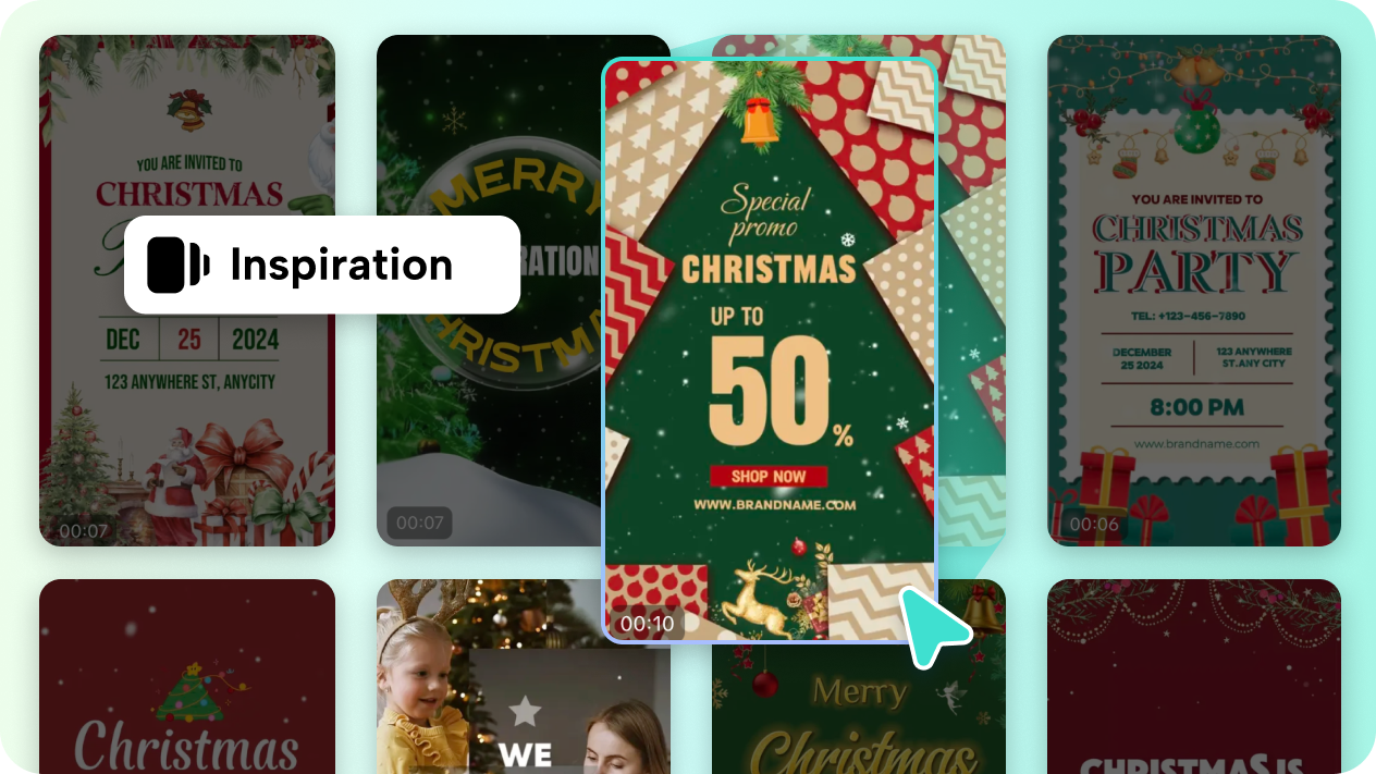 Pelbagai templat untuk animasi Krismas