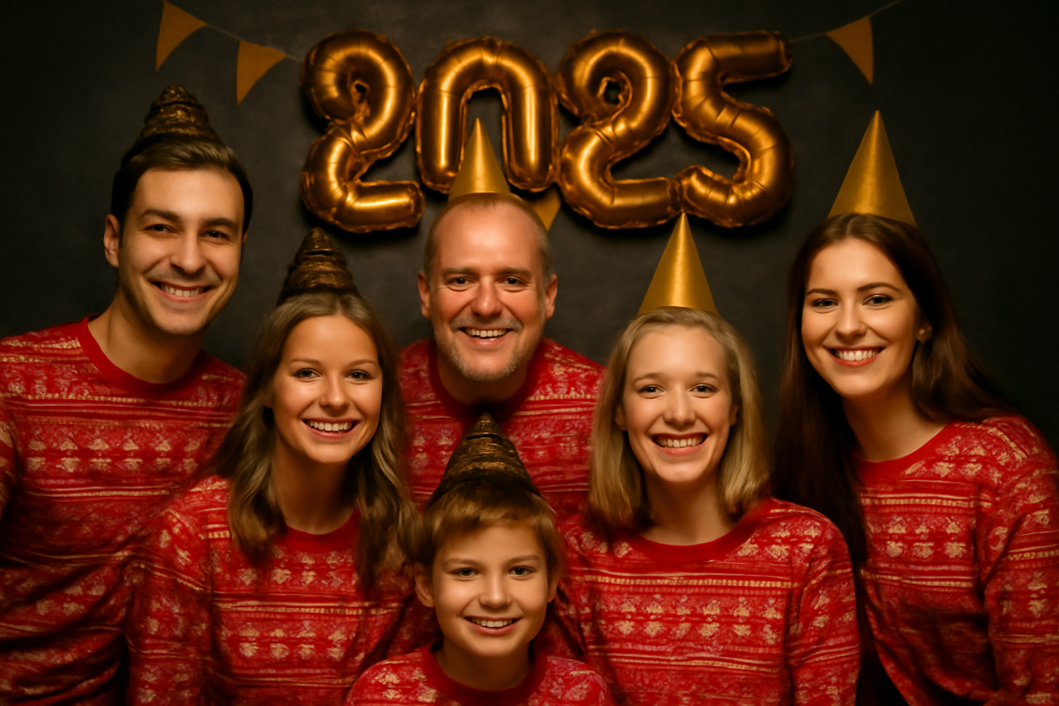 Matchande klädsel för firande