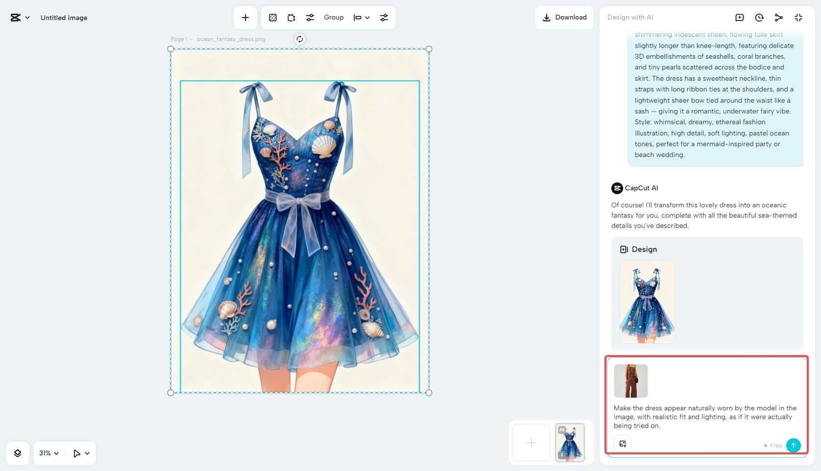 Make a virtual try-on effect