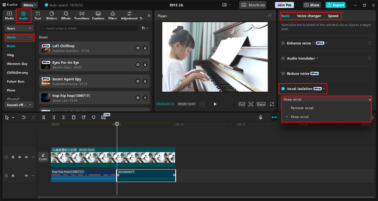 Adicione música ao seu vídeo