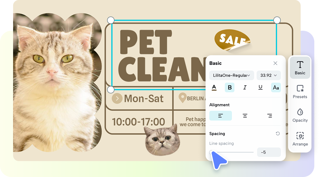 Get full editing control for unique business plans