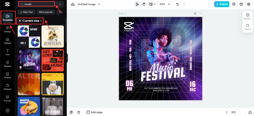 "Templates" feature