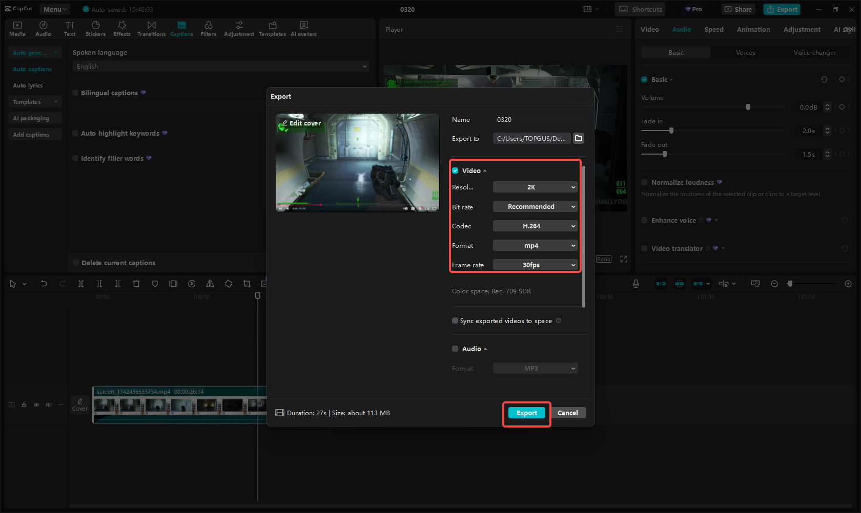 Mengeksport dan berkongsi video dalam CapCut