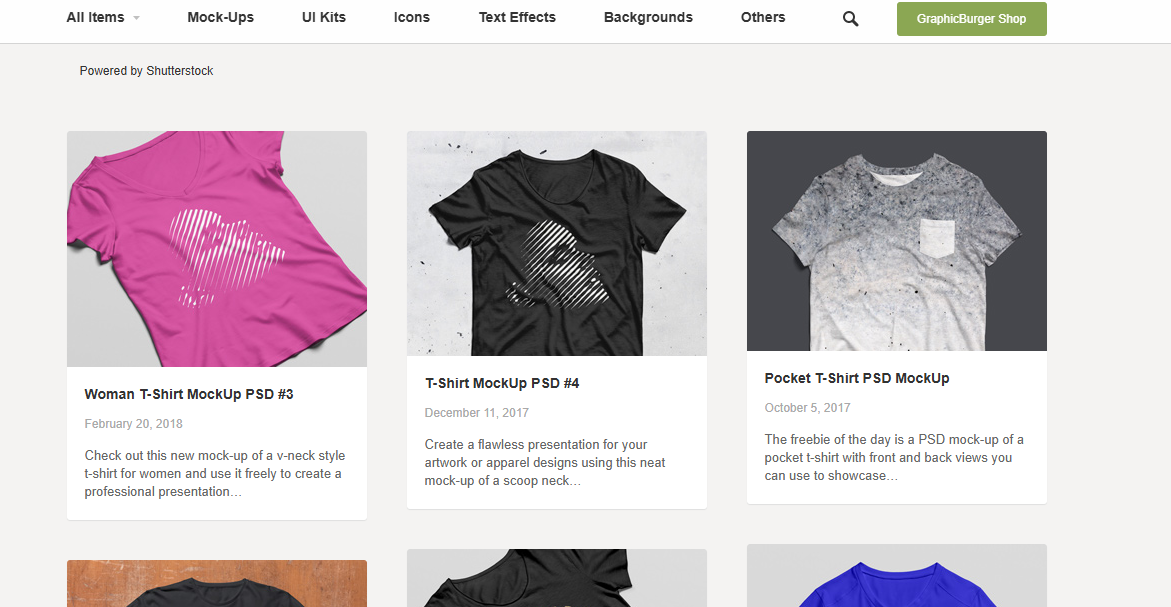 Graphicburger t-shirt templates