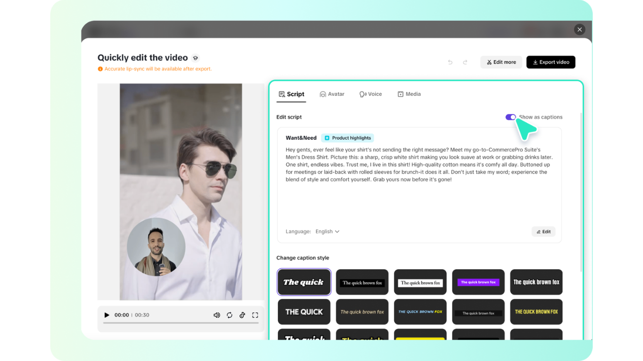 Pippit - best subtitle generator
