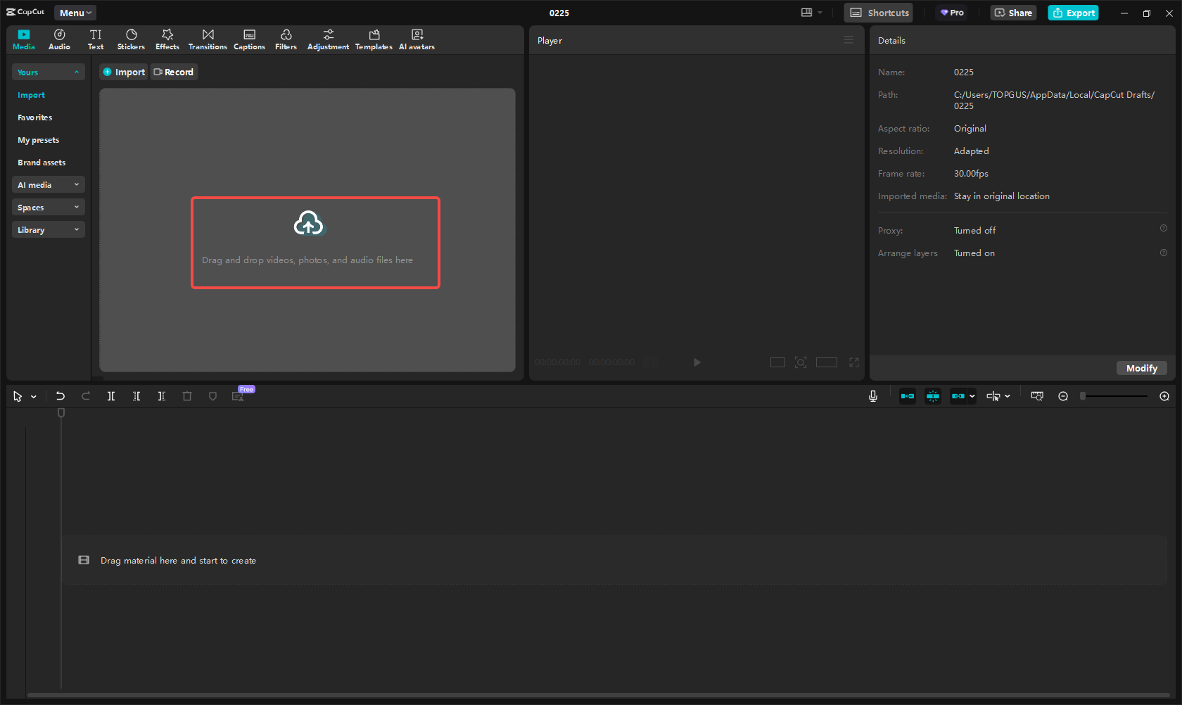 Import your media
