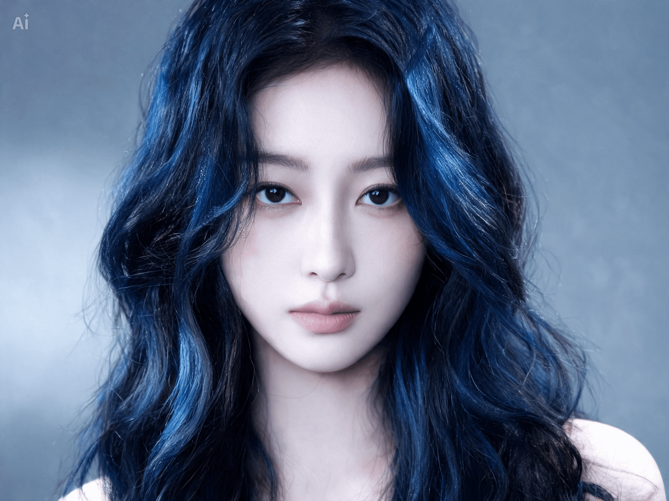 Filtro De Pelo Azul Oscuro