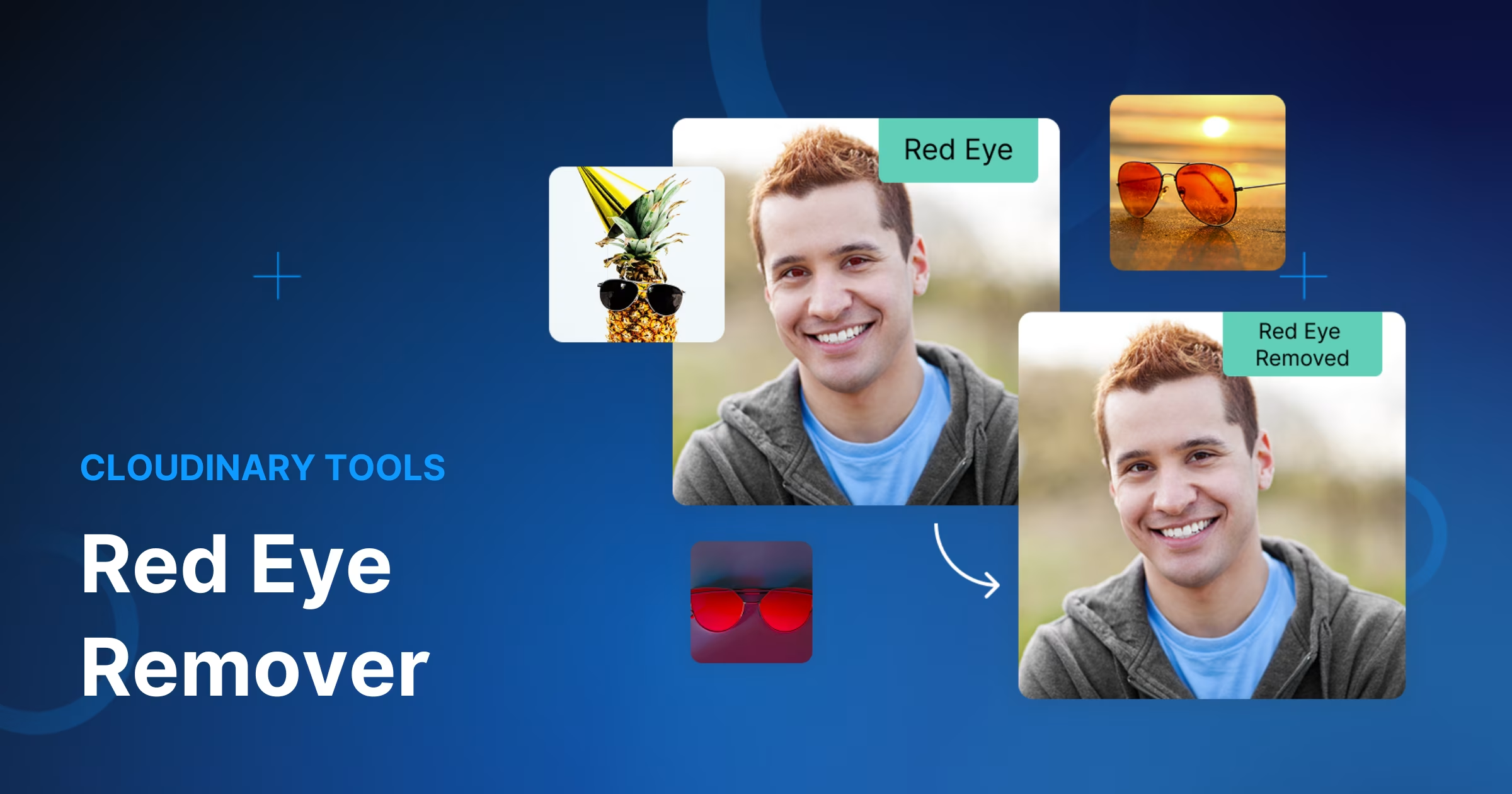 Couldinary - red eye correction online tool