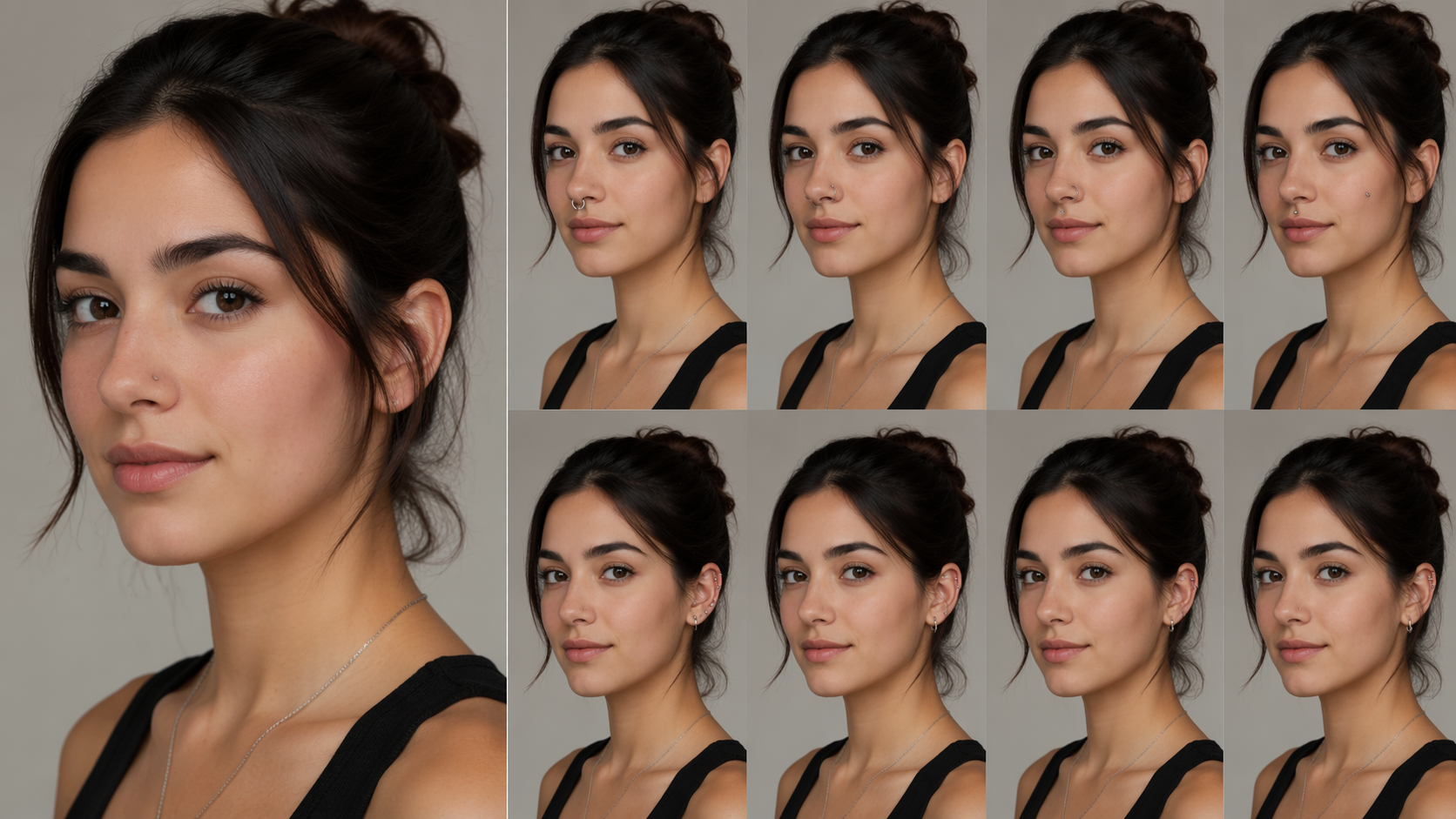 Dreamina Piercing Filter Prompt Beispiel 6: Clean Studio Piercing Edit