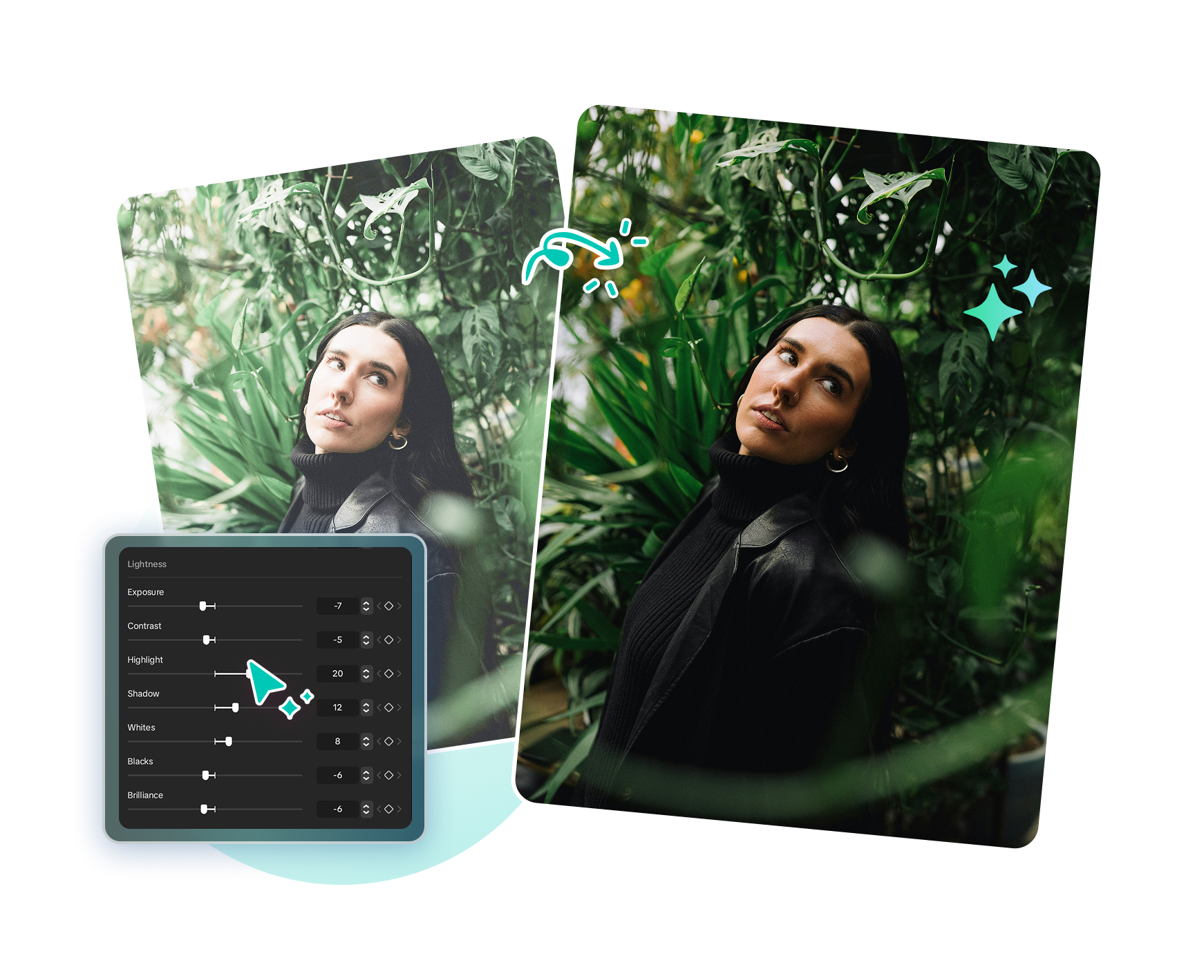 Use CapCut to darken images flawlessly