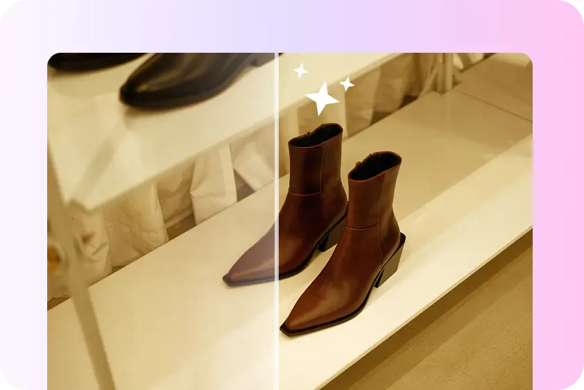 AI retouched product model