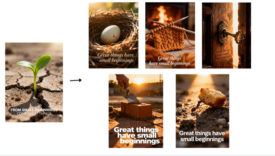 Creative extension feature in Dreamina