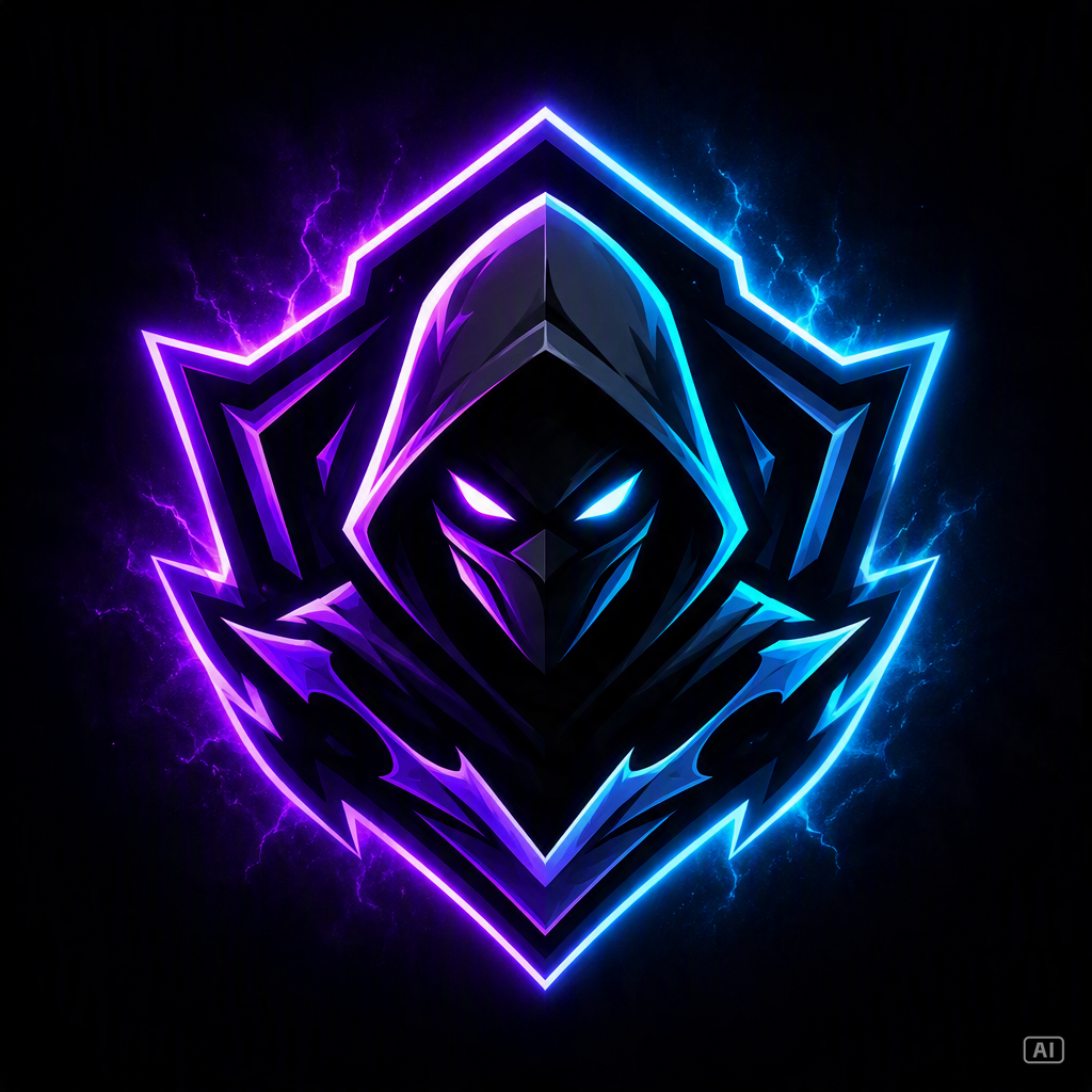 Twitch logo neon glow image generated by Pippit