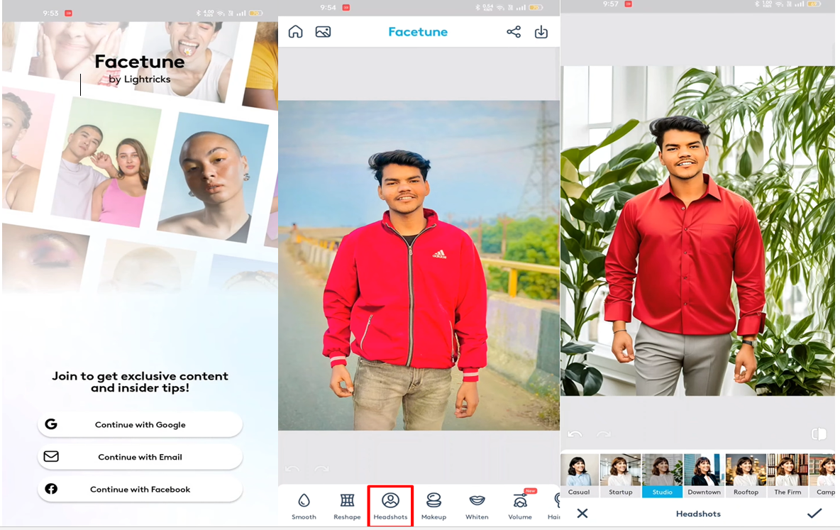 Facetune - a photo background changer app