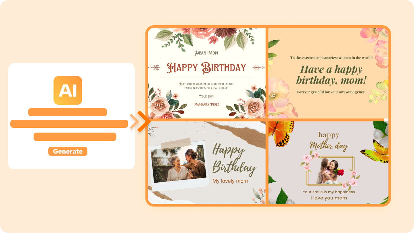 Birthday card for mother