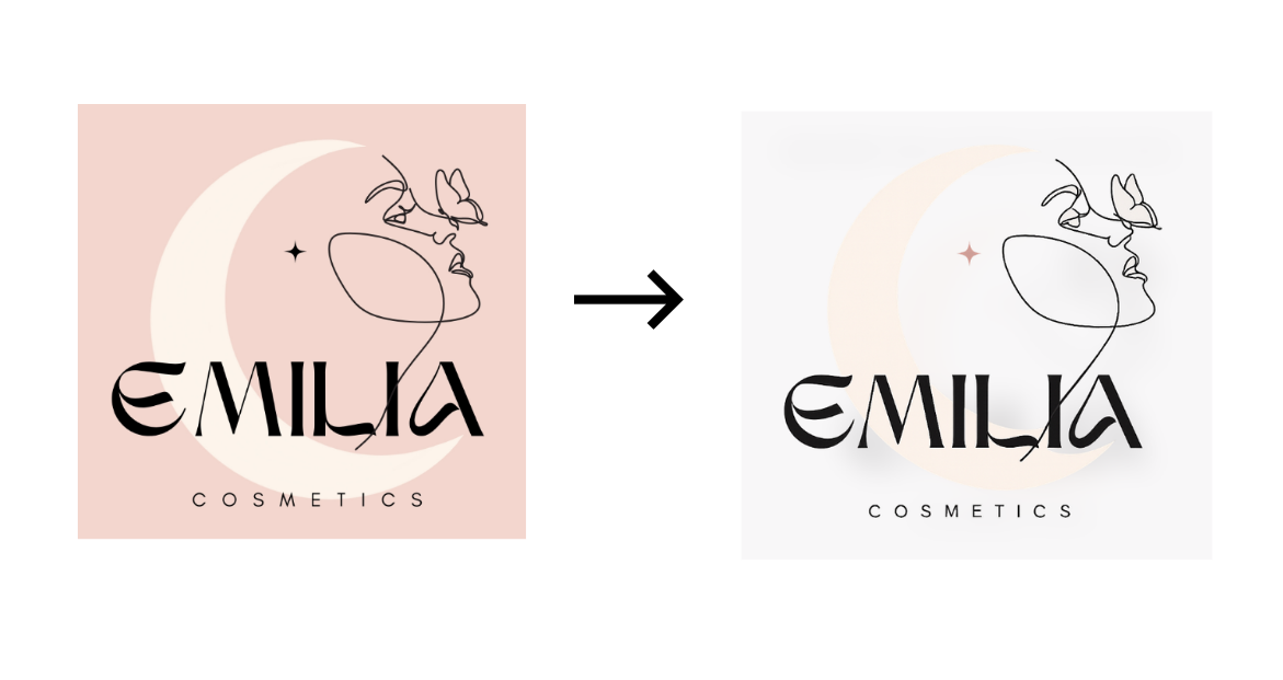 투명 달 로고를 위한 배경 리무버