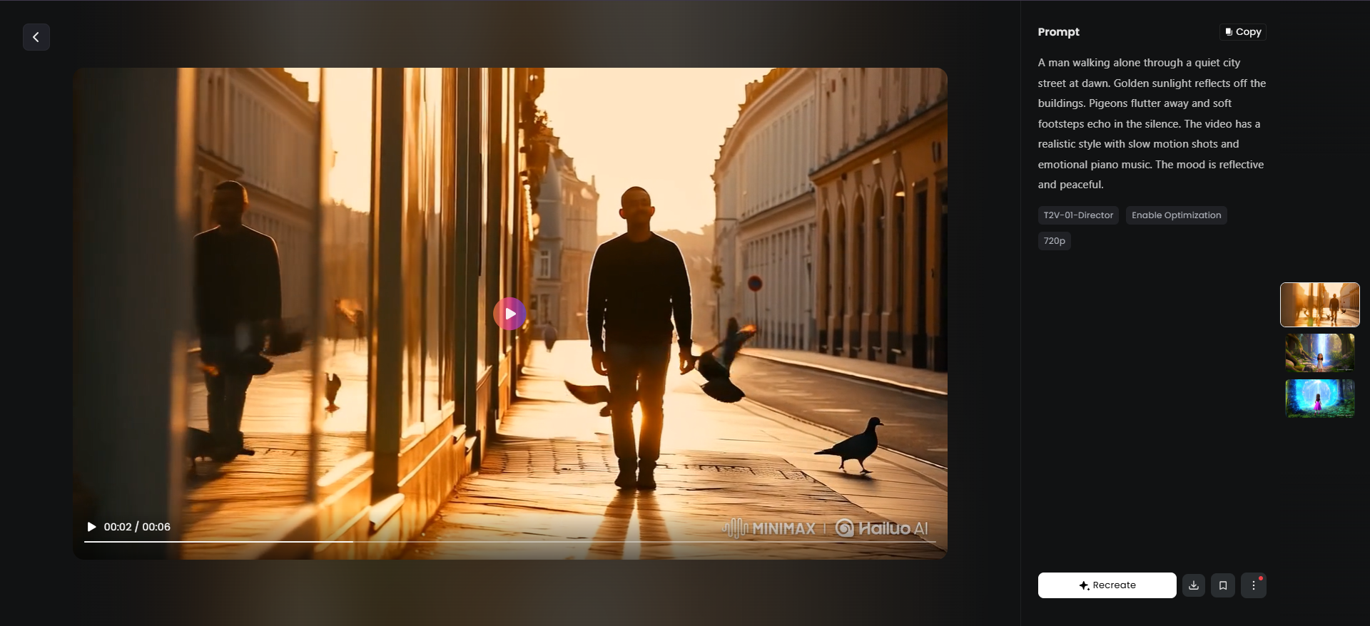 Hailuo ai gerador de vídeo