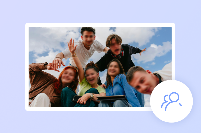 Dreamina blur face pic handling for group images