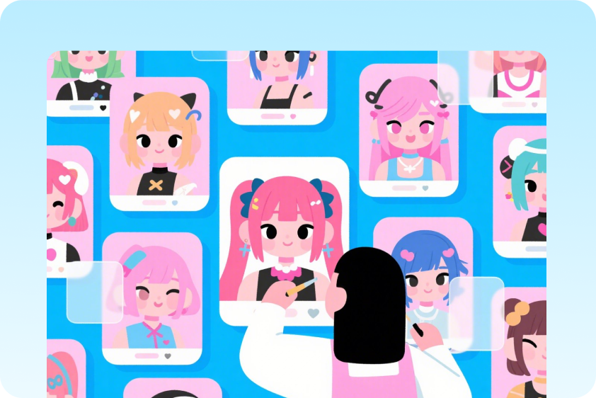 AI anime generator for digital avatars