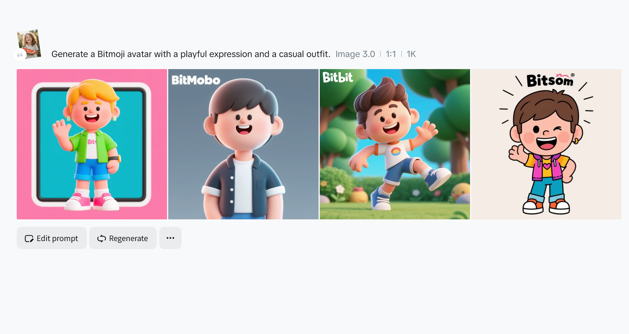 Personalizați expresiile și ținuta stilului bitmoji folosind AI