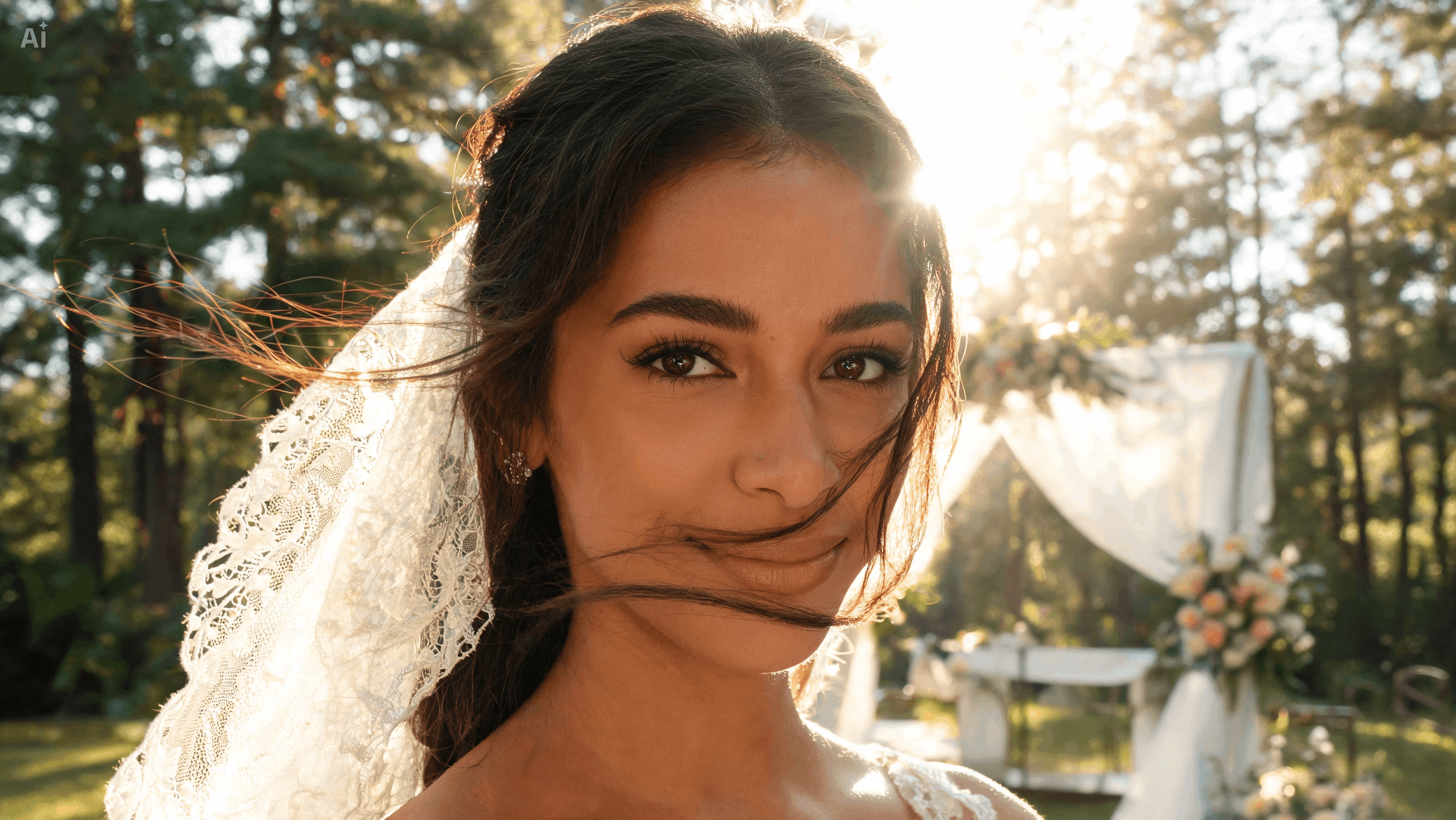 Match Dress Edges Veil And Hair Naturally