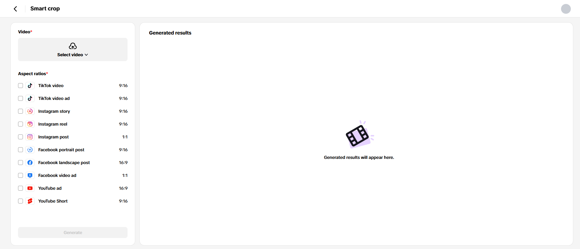 Corte inteligente para múltiplas plataformas