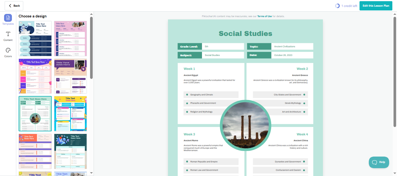 online lesson plan maker