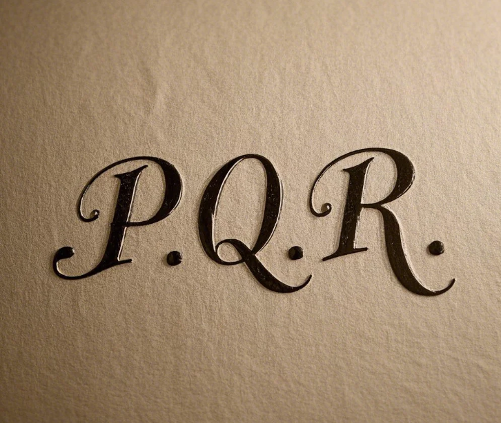 vintage script