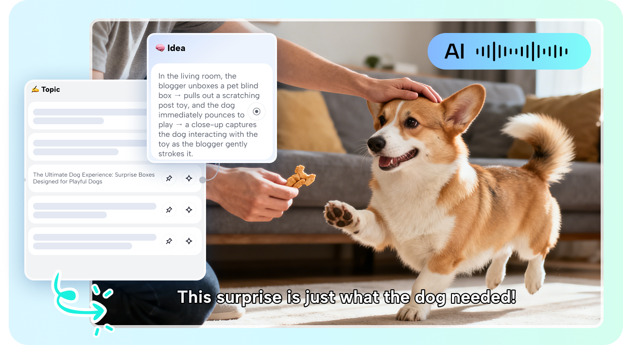 Brainstorm a video story in CapCut