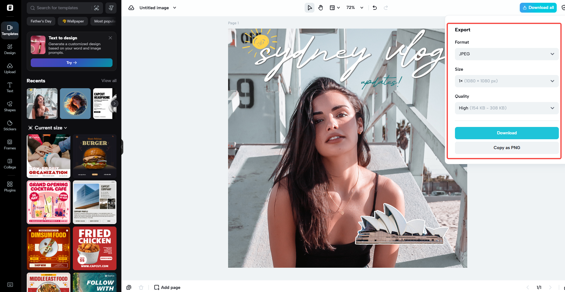 Etiketinizi sonlandırın ve dışa aktarın.