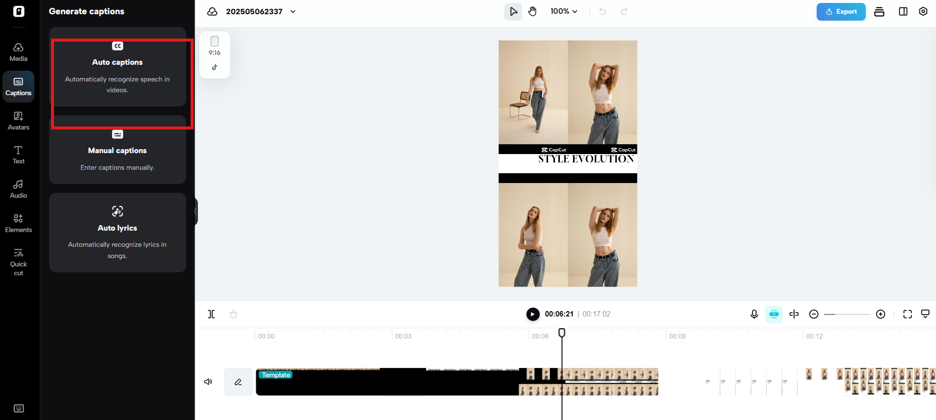 Auto-generated captions