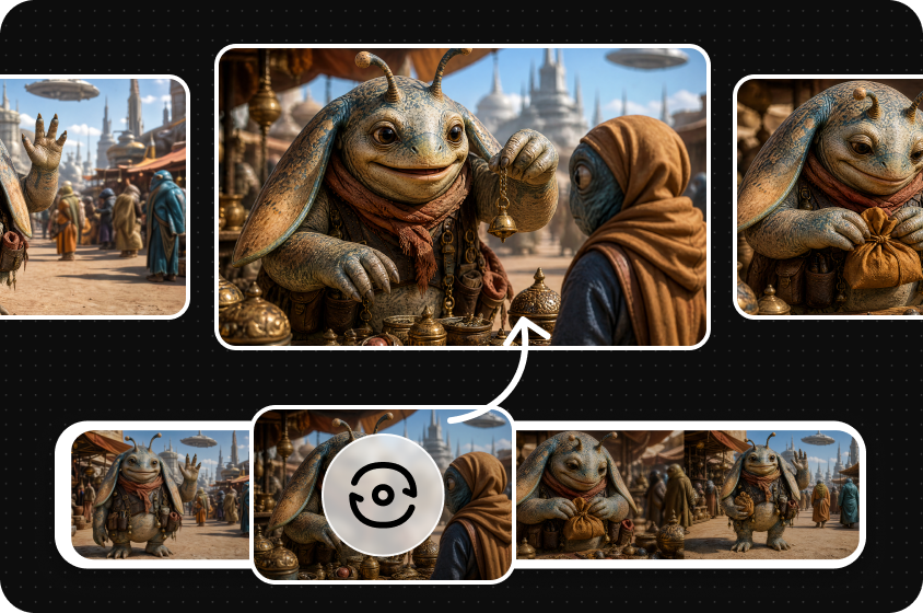 Arrange shots into a rough storyline