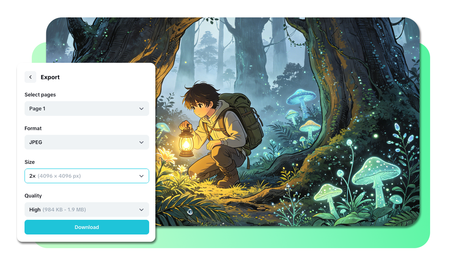 Uscita ad alta risoluzione