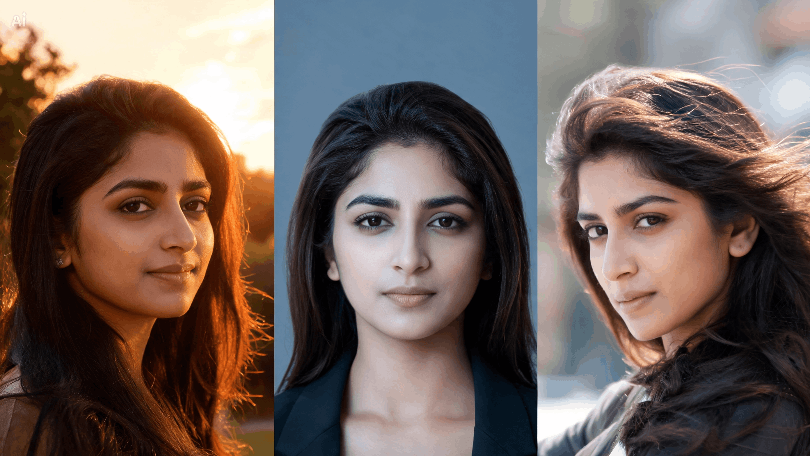 Match Brown Hair Across Multiple Portraits