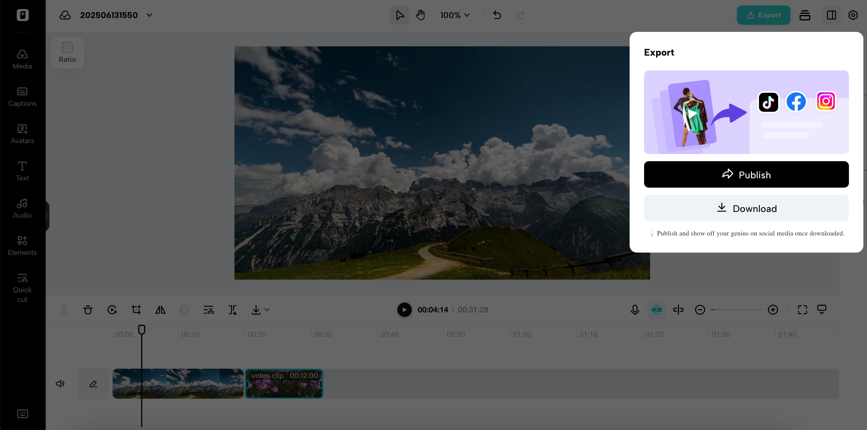 I-export at ibahagi ang iyong mga video