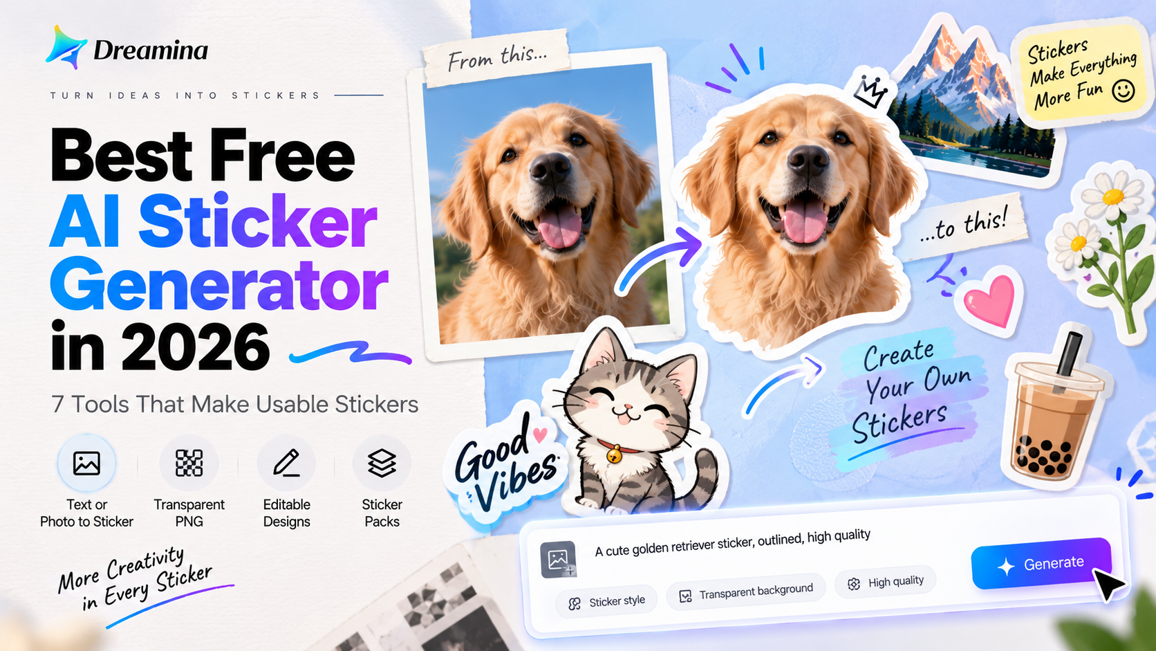 Best Free AI Sticker Generator 2026: 7 Tools That Make Usable Stickers