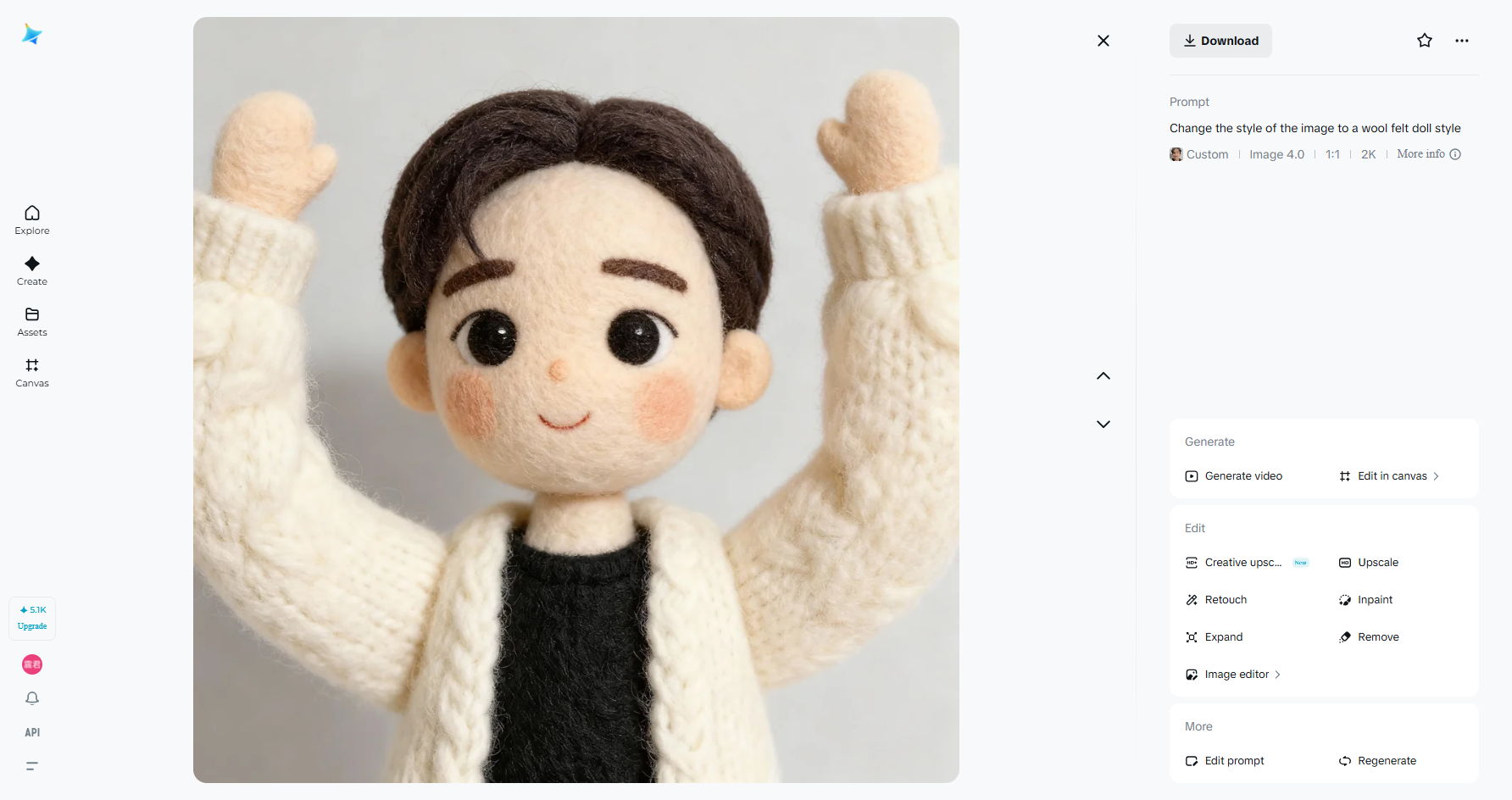 Wool filter dreamy selfie