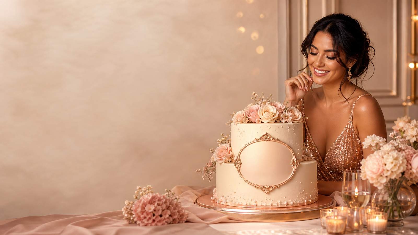 Happy Birthday Cake Edit Photo and Name example created for Dreamina