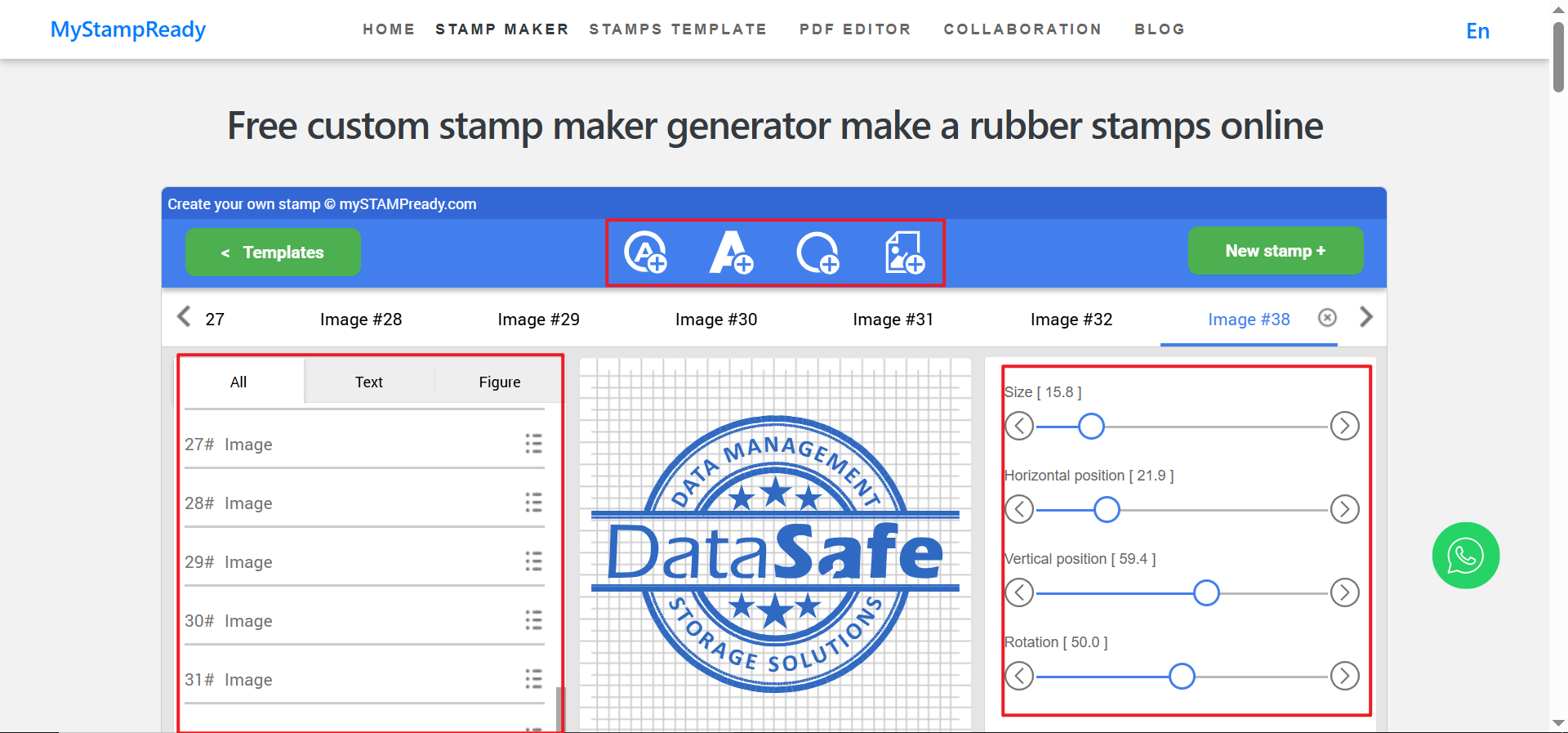 Customize your stamp design