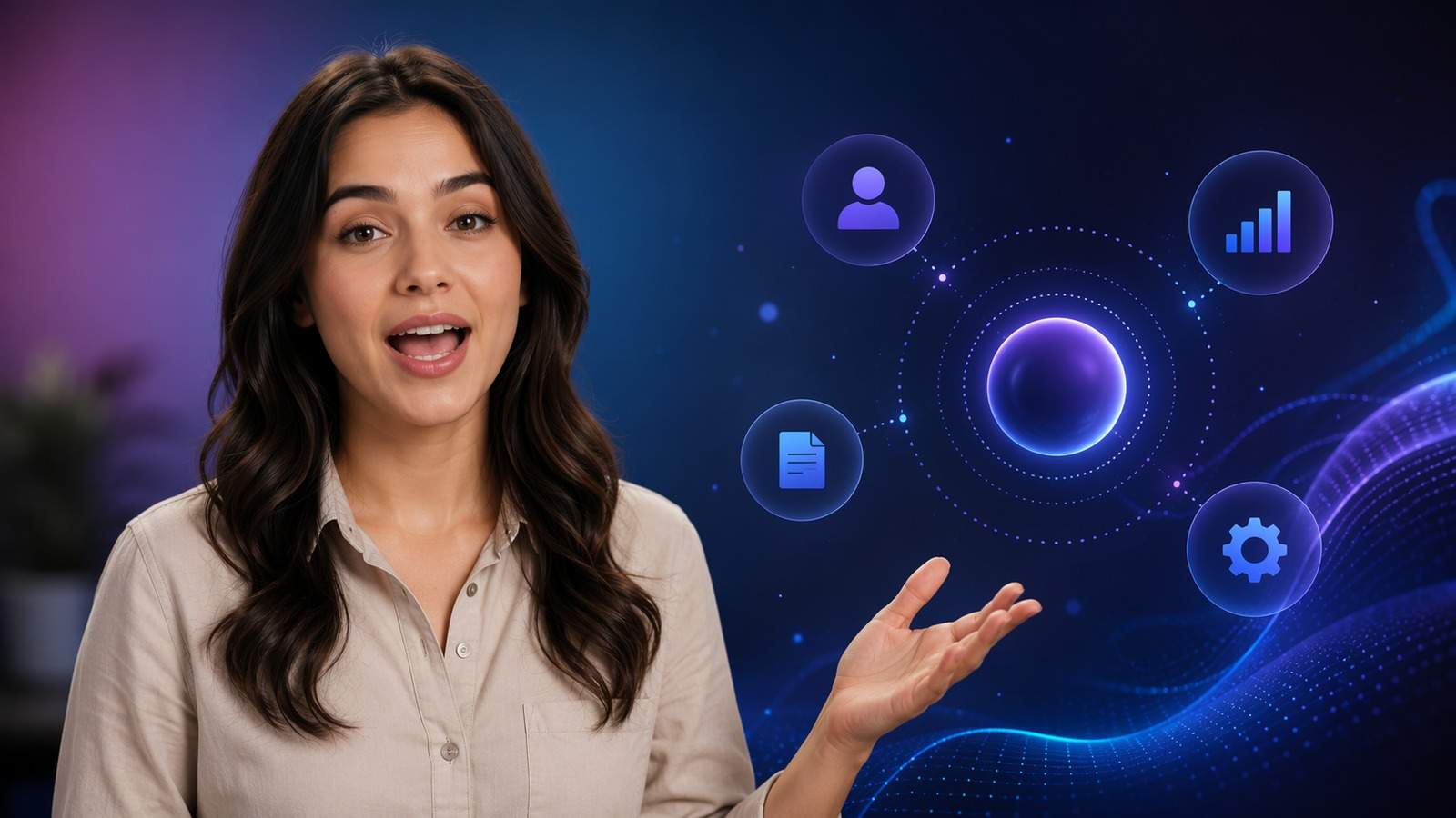 explainer video lip sync AI template cover