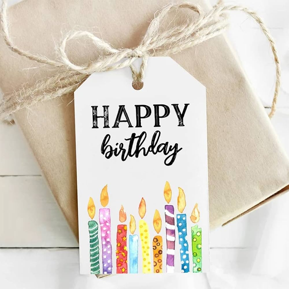 Birthday tags