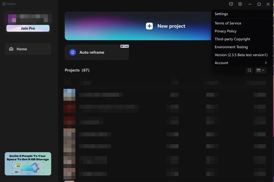 animated invite, CapCut PC