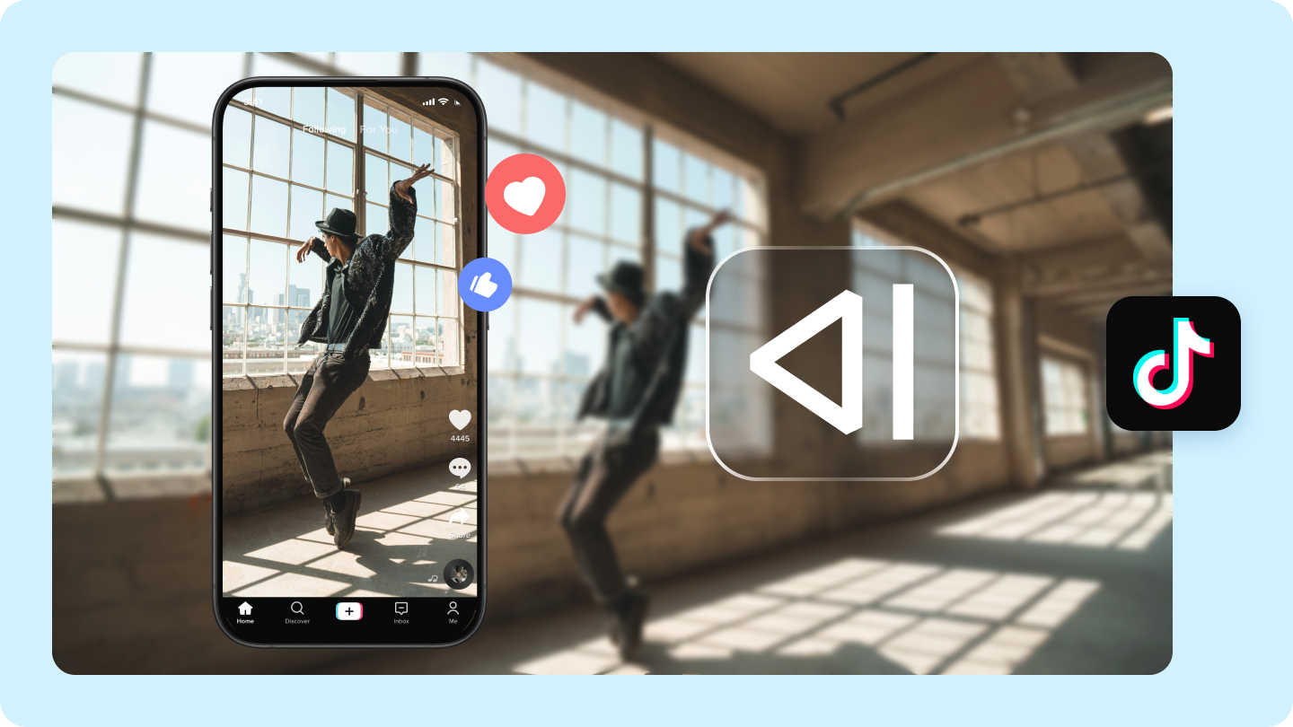 reverse video on iphone